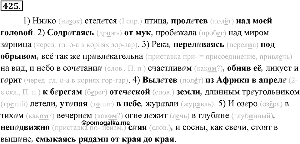 Упражнение 425 — решение 1