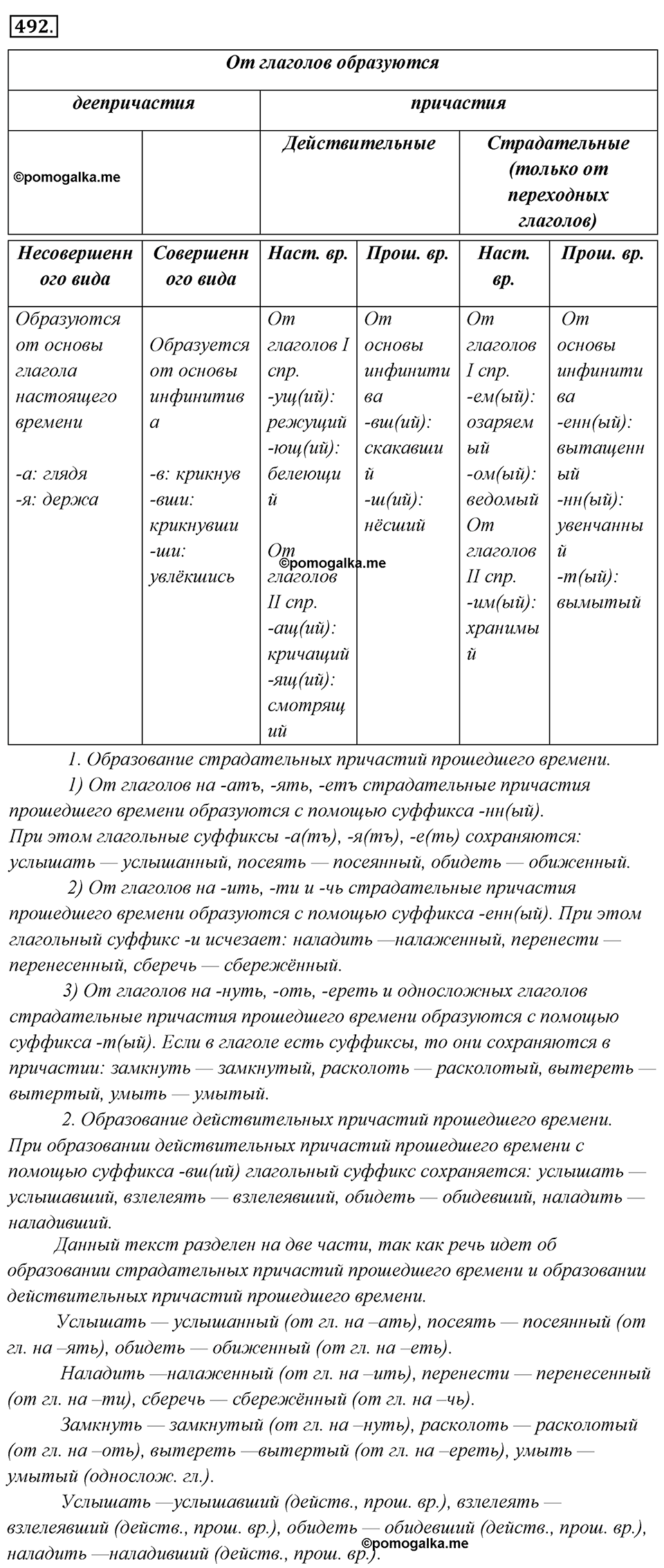 Упражнение 492 — решение 1