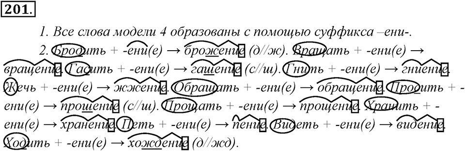 Упражнение 201 — решение 1