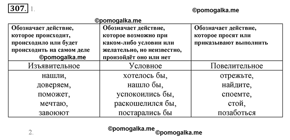 Упражнение 307 — решение 2