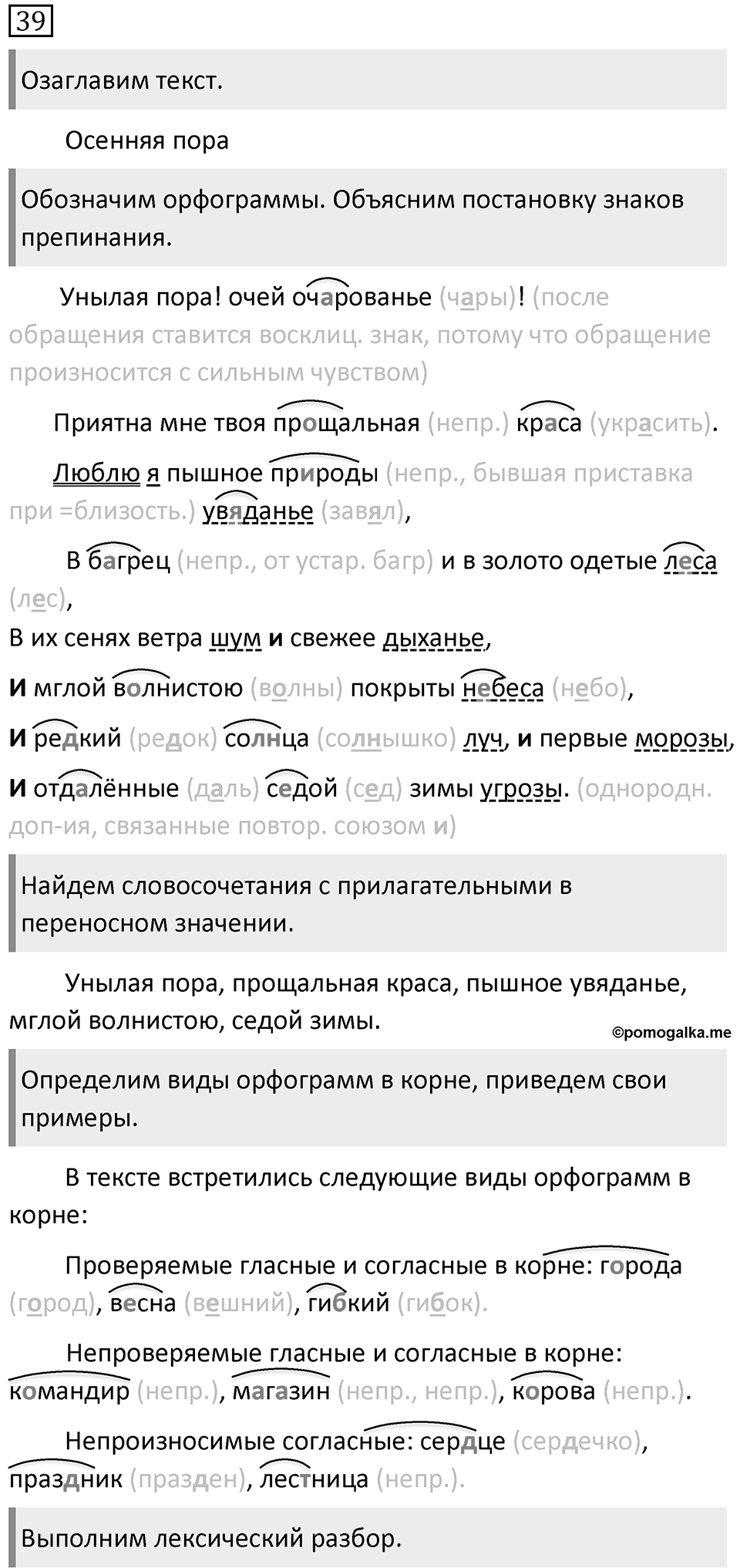 Упражнение 39 — решение 1