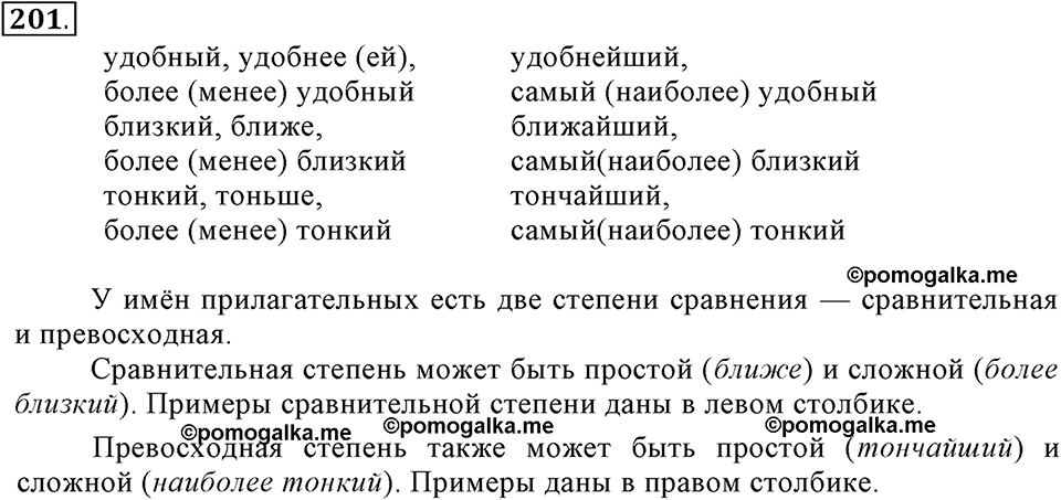 Упражнение 201 — решение 2