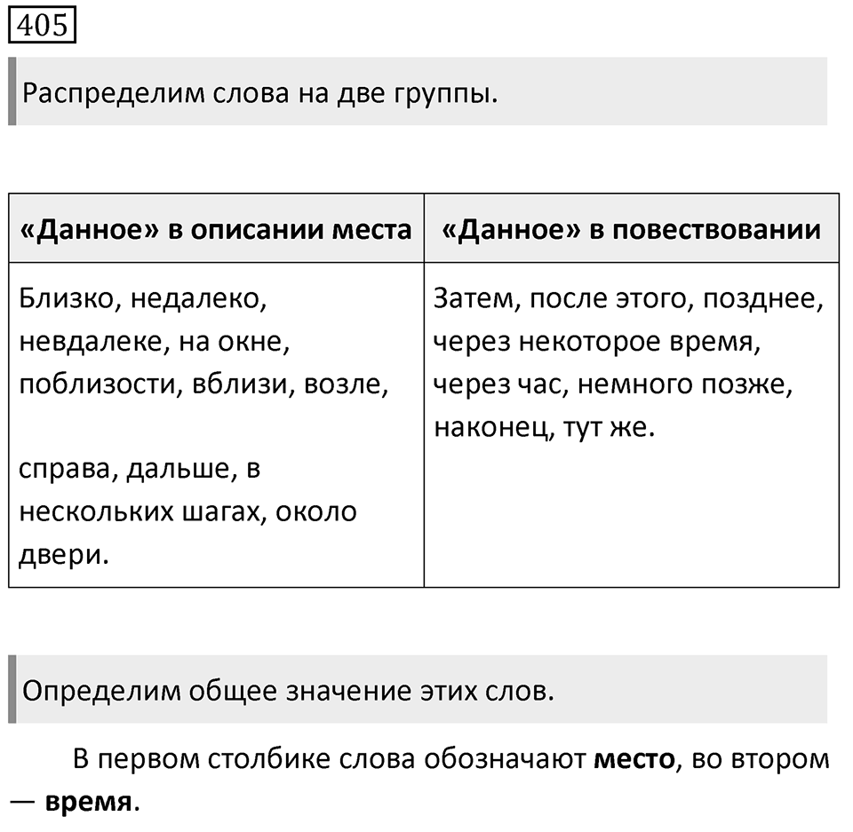 Упражнение 405 — решение 1