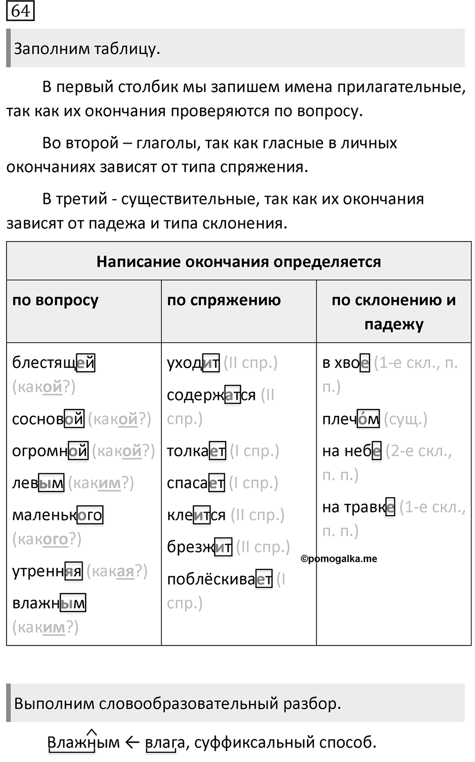 Упражнение 64 — решение 1