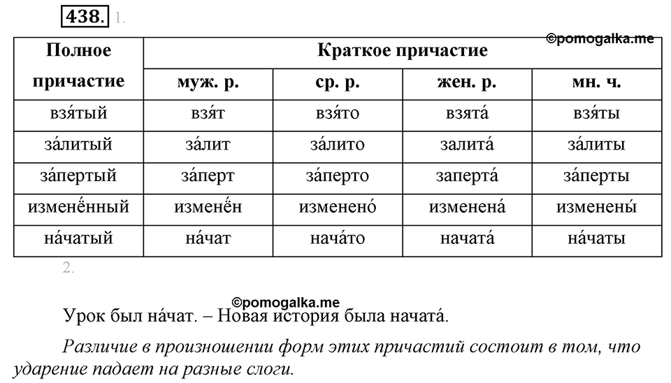 Упражнение 438 — решение 2