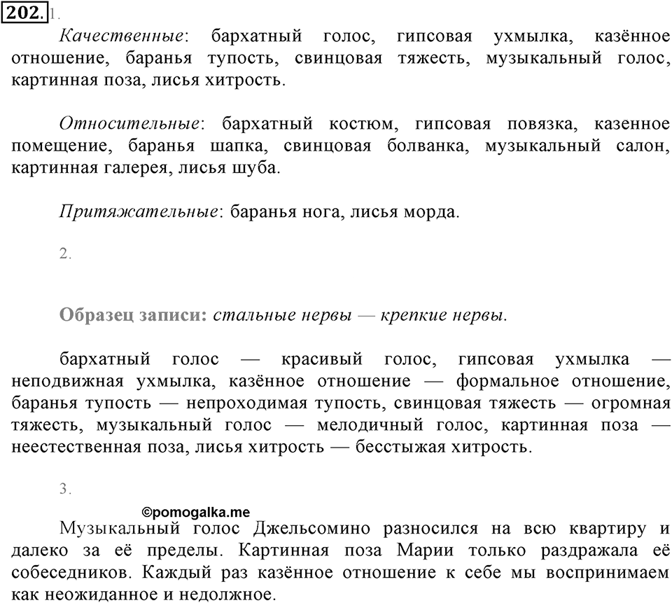 Упражнение 202 — решение 2