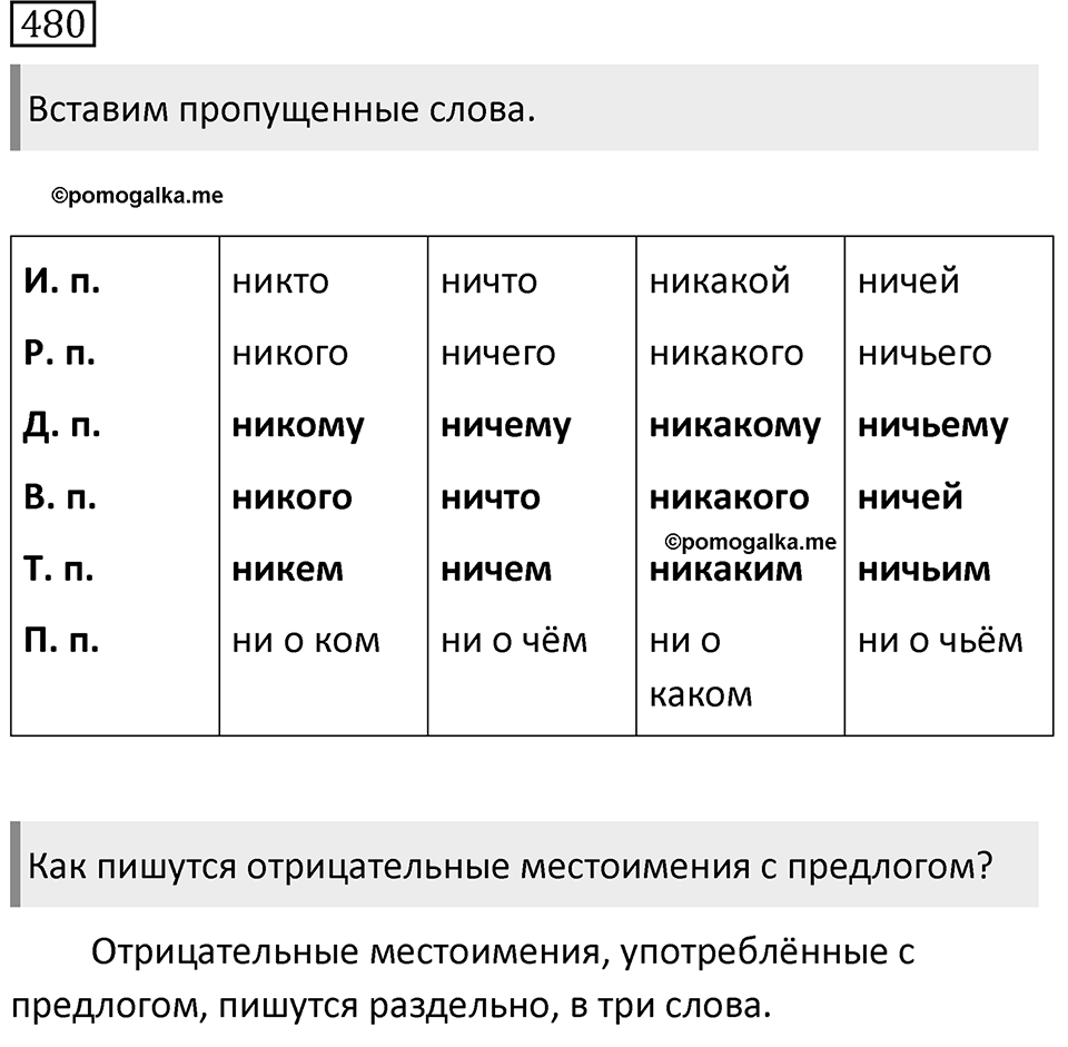 Упражнение 480 — решение 1