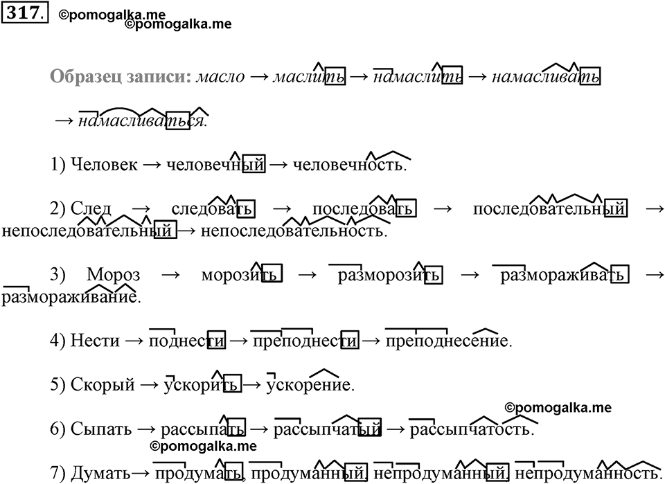 Упражнение 317 — решение 2