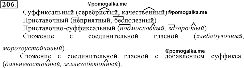Упражнение 206 — решение 2