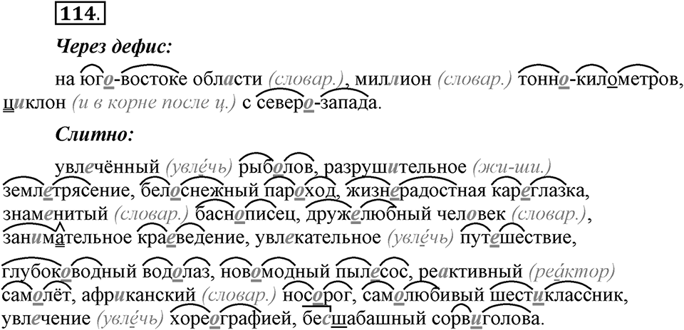 Что такое сферы общения?. §11. Правописание сложных существительных с соединительными гласными. Глава 3. Упражнение №114 — решение 1