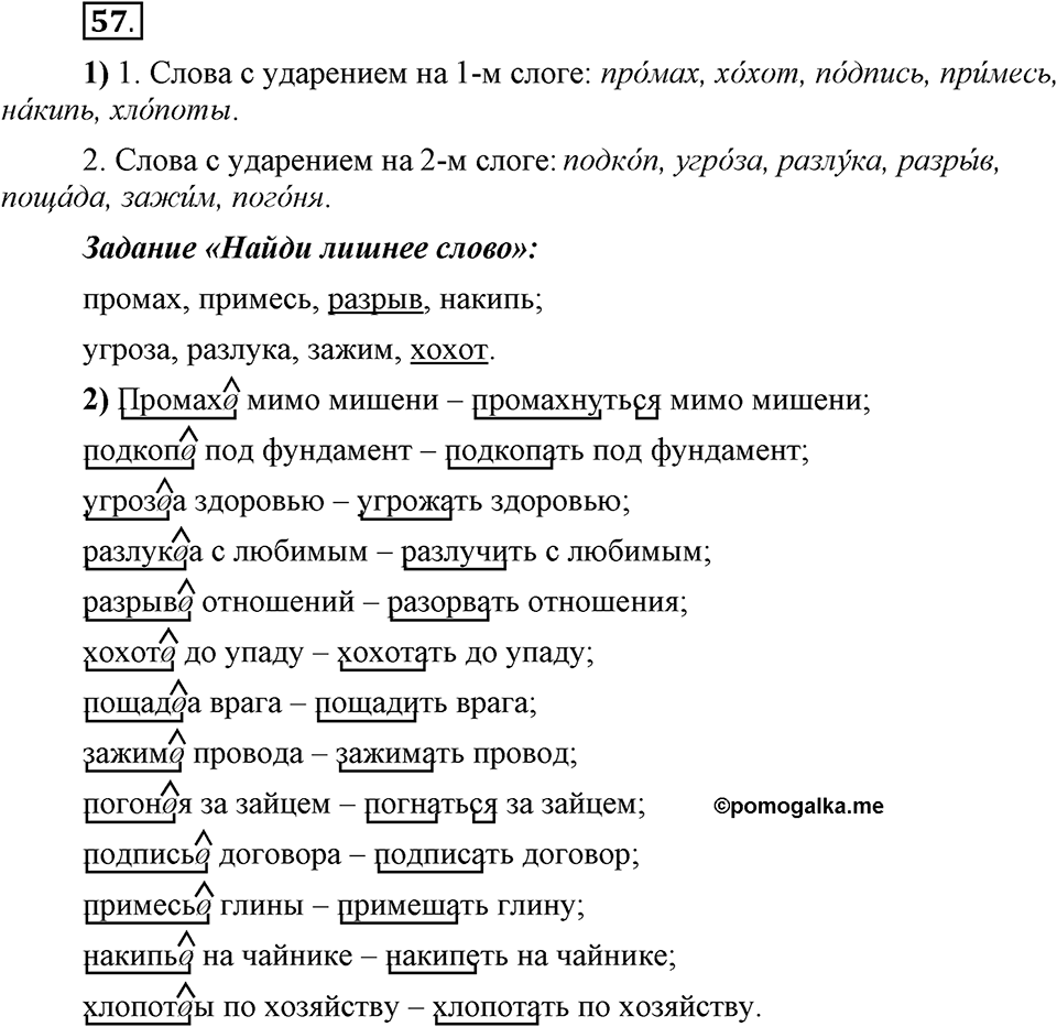 Что такое сферы общения?. §6. Морфологические способы словообразования. Глава 3. Упражнение №57 — решение 1