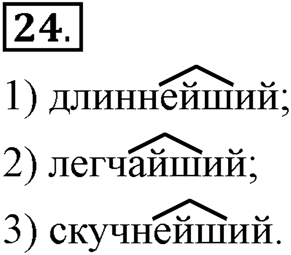 Что значит «современный литературный язык»?. §3. Имя прилагательное. Глава 1. Упражнение №24 — решение 1