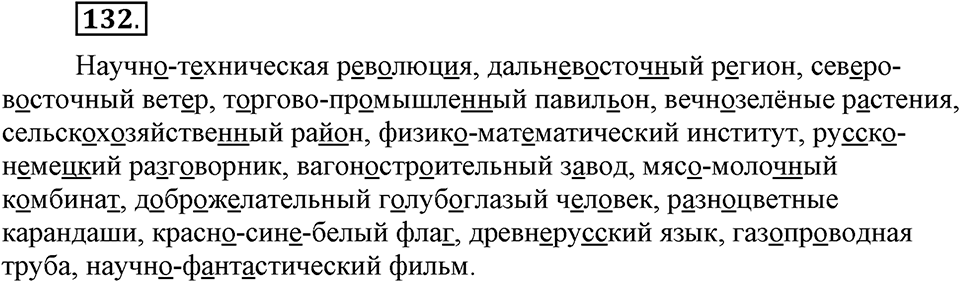 Что такое сферы общения?. §13. Правописание сложных имён прилагательных. Глава 3. Упражнение №132 — решение 1