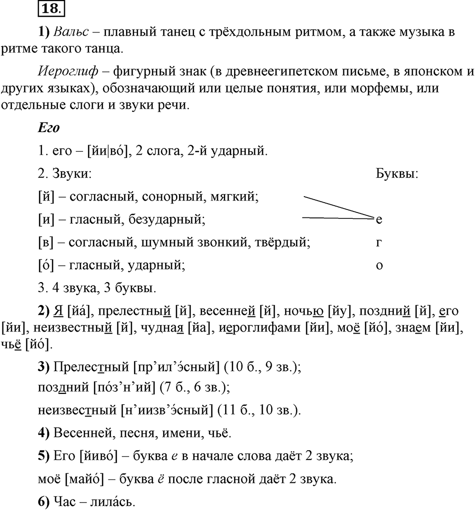 Что значит работать над своей речью?. §2. Повторение изученного в 5 классе. Глава 2. Упражнение №18 — решение 1