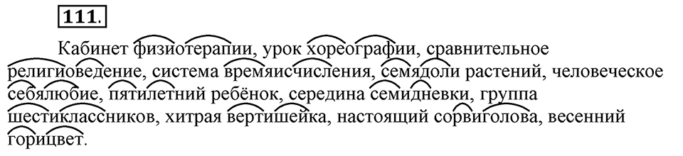 Что такое сферы общения?. §11. Правописание сложных существительных с соединительными гласными. Глава 3. Упражнение №111 — решение 1