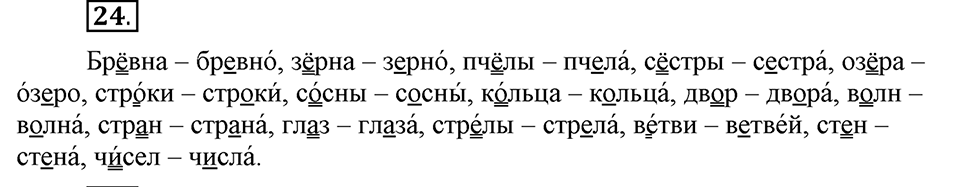 Что значит работать над своей речью?. §3. Фонетические позиции и позиционные чередования звуков. Глава 2. Упражнение №24 — решение 1