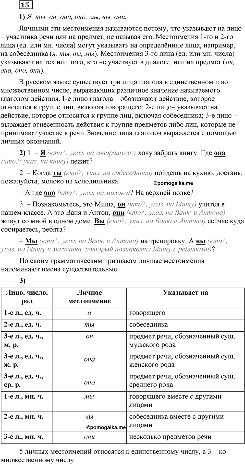 Есть ли правила у беседы?. Глава 8. Упражнение №15 — решение 1