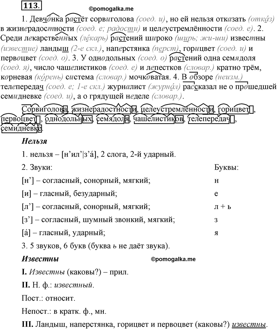 Что такое сферы общения?. §11. Правописание сложных существительных с соединительными гласными. Глава 3. Упражнение №113 — решение 1