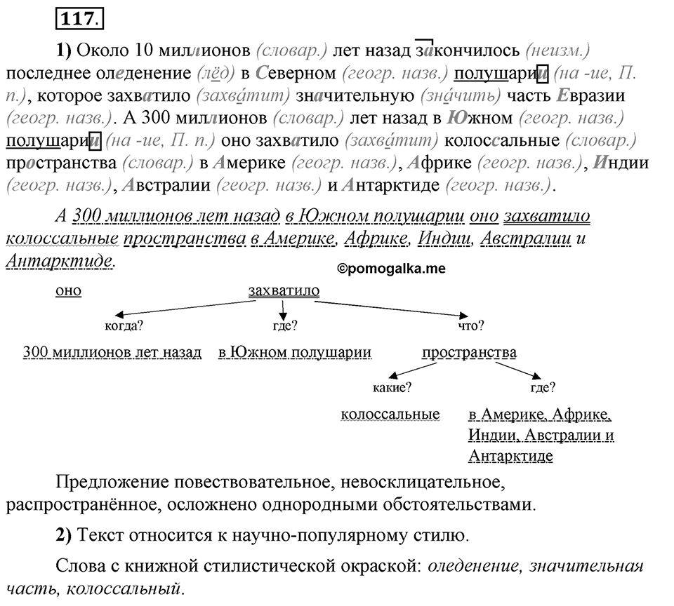 Сколько стилей в современном литературном языке?. §13. Нормативные словари современного русского языка. Глава 4. Упражнение №117 — решение 1