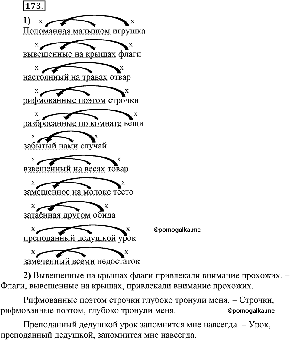 Трудно ли освоить язык науки?. Глава 5. Упражнение №173 — решение 1