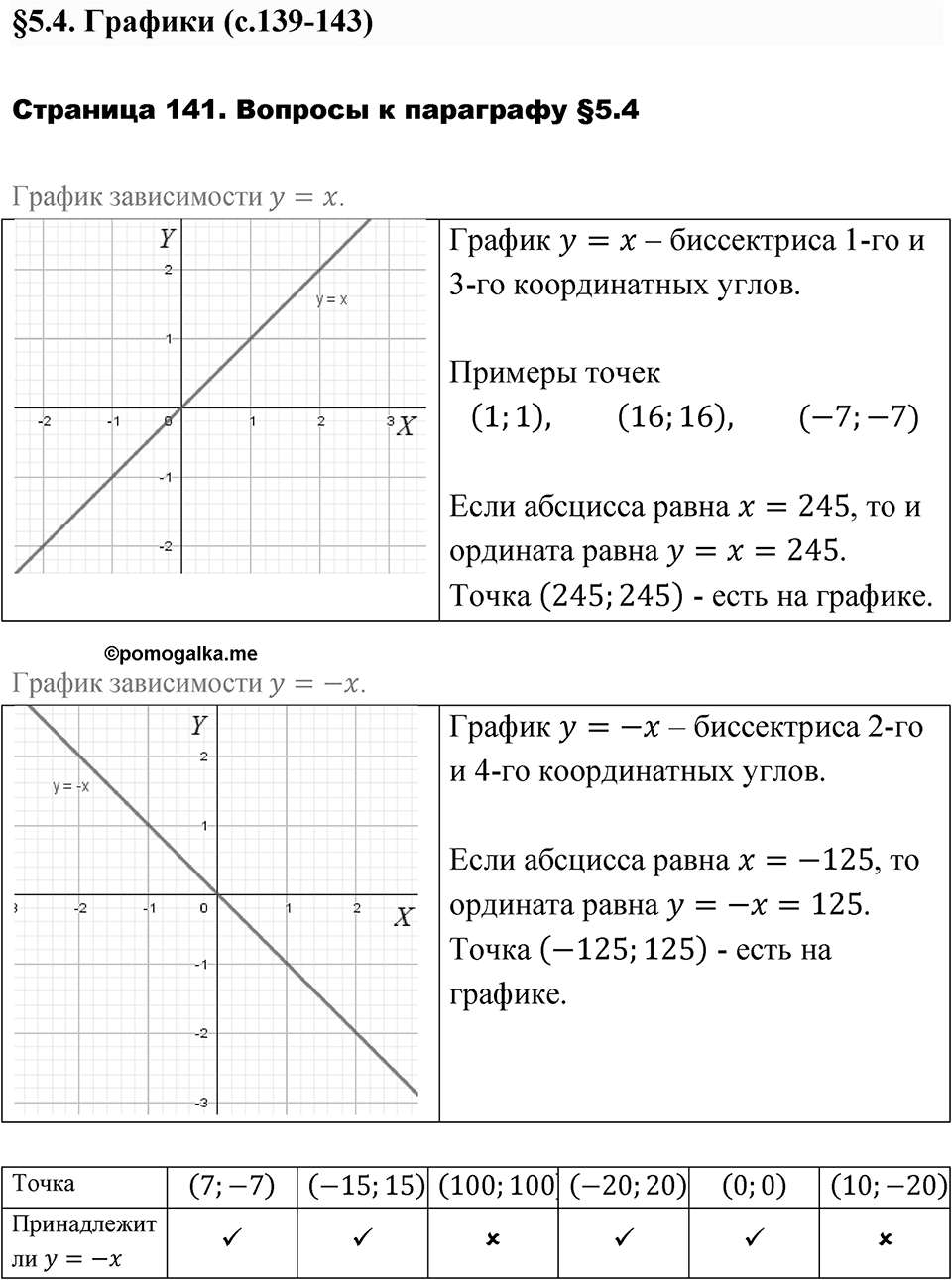 Страница 141. Вопросы после §5.4 — решение 1