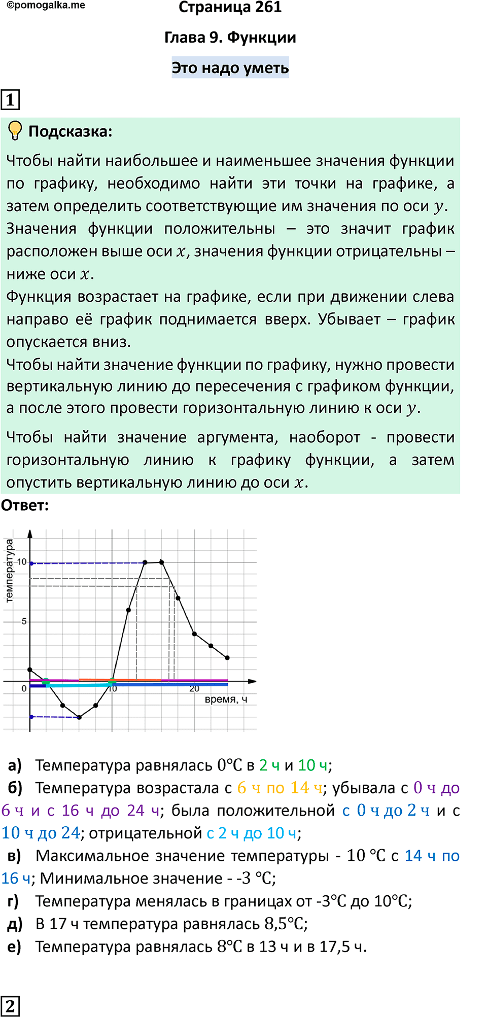 Страница 261. Это надо уметь — решение 1