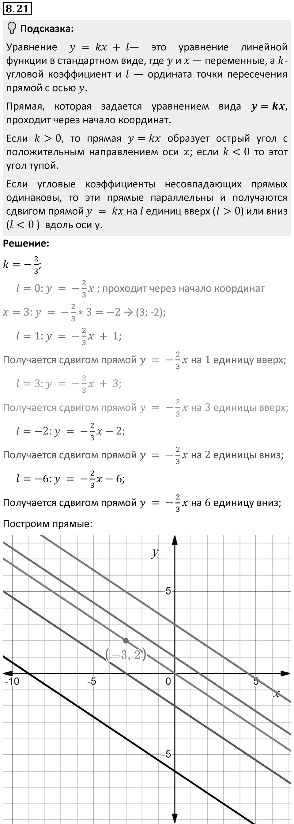 Номер 8.21 — решение 1