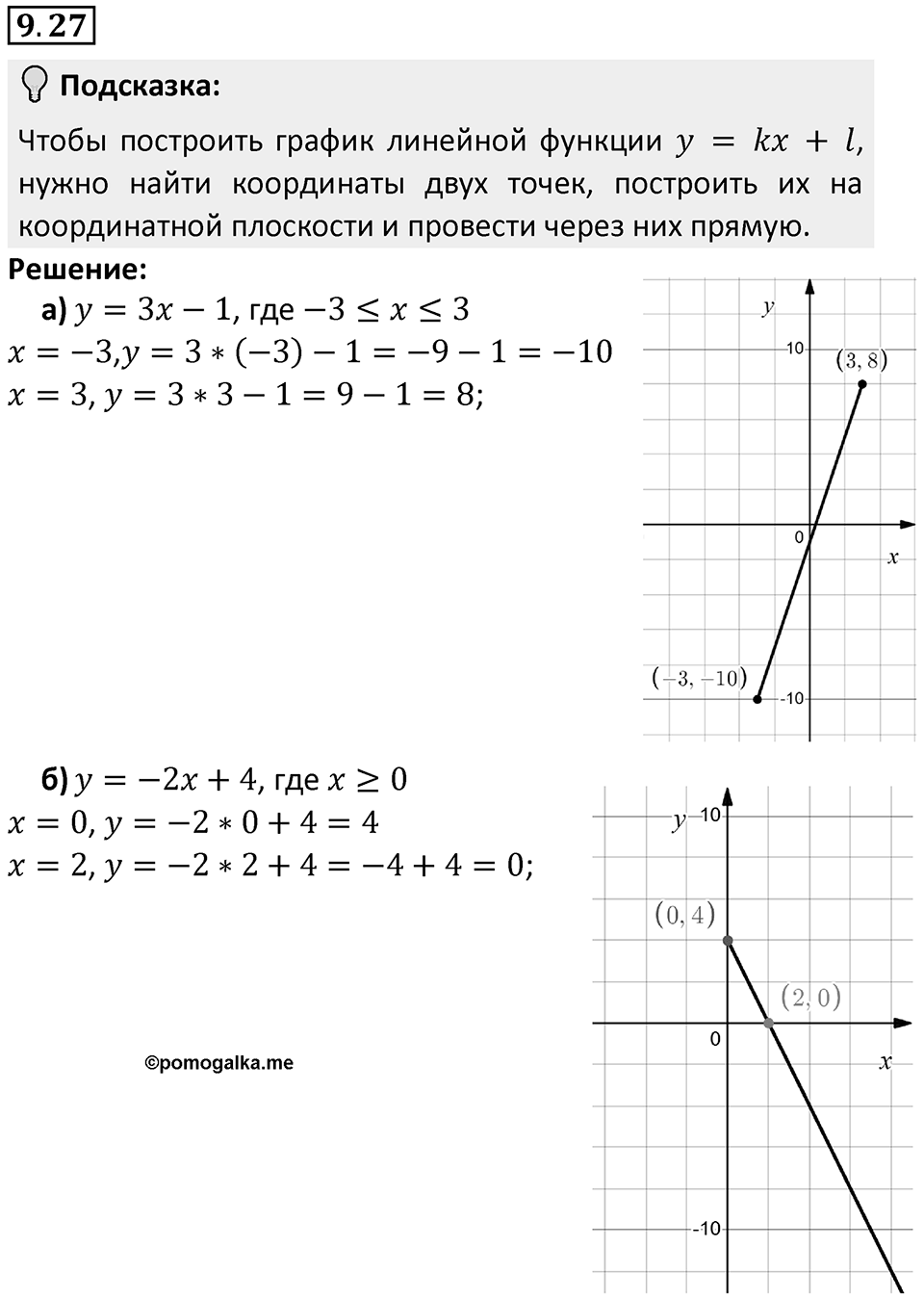 Номер 9.27 — решение 1