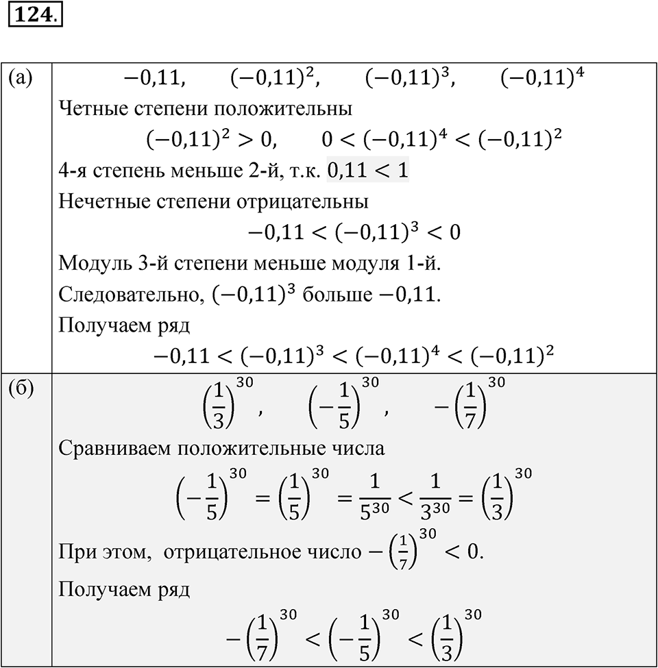 Номер 124 — решение 1