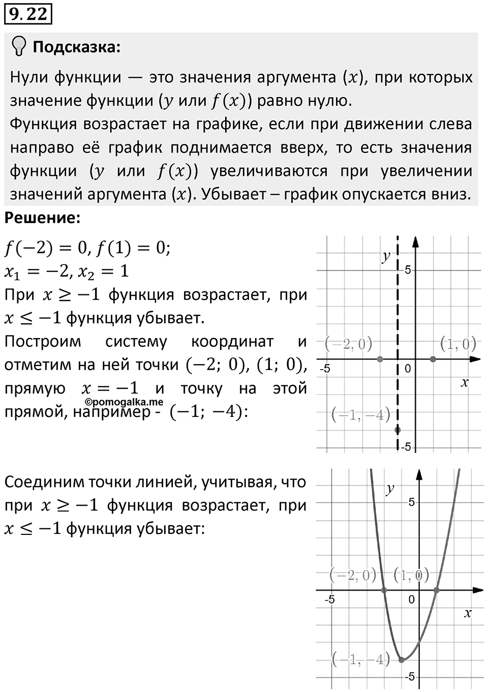 Номер 9.22 — решение 1
