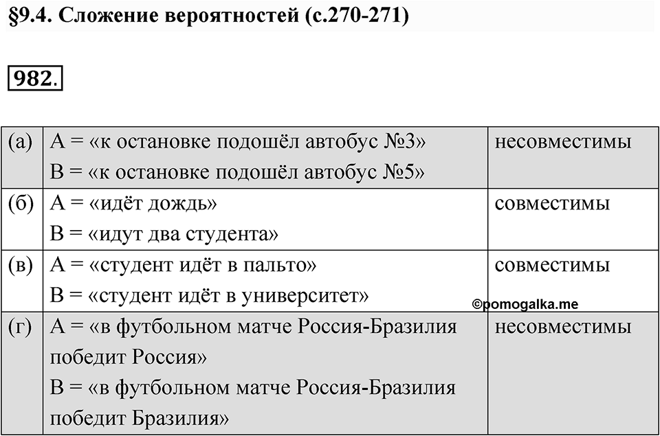 Номер 982 — решение 1