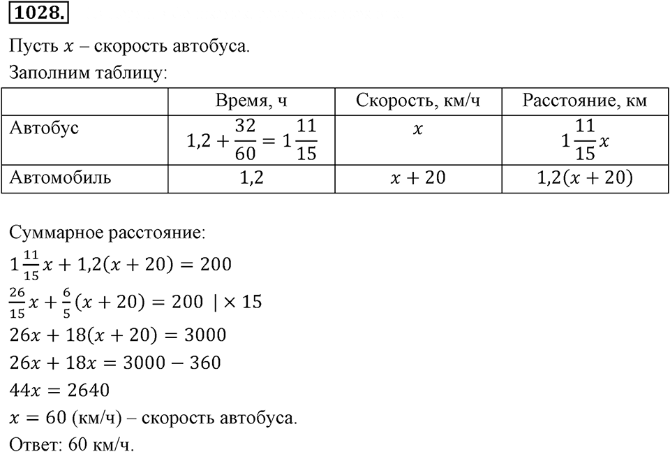 Номер 1028 — решение 2