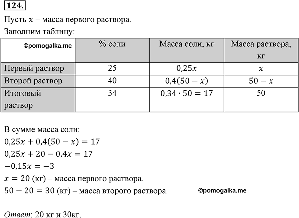 Номер 124 — решение 2