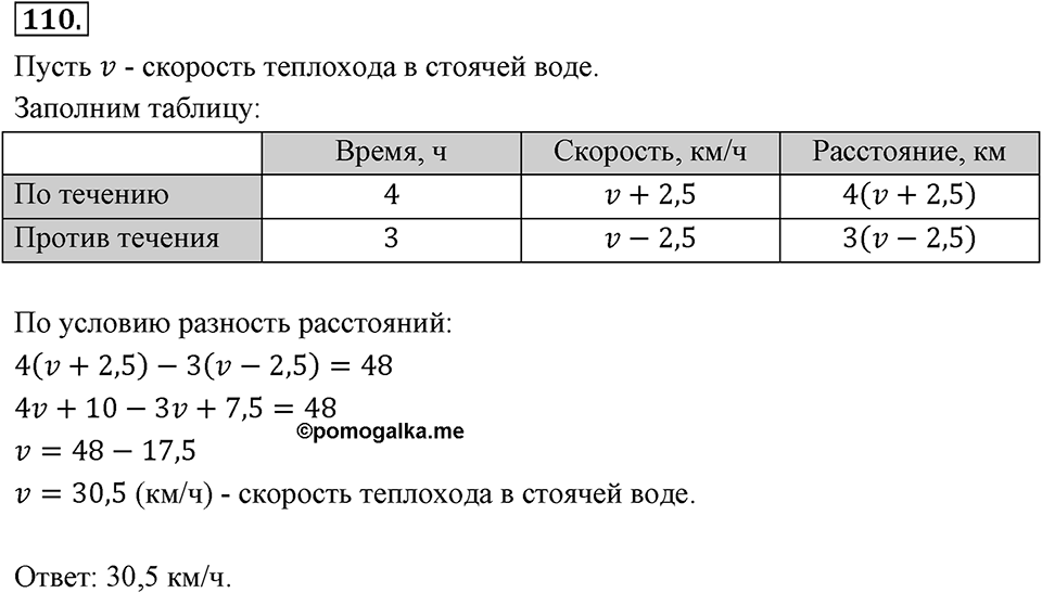 Номер 110 — решение 2