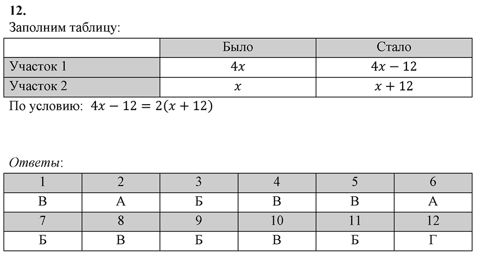Проверь себя, задание 12 — решение 1