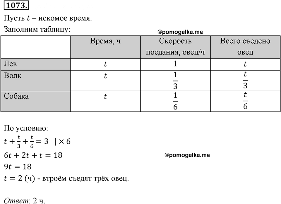 Номер 1073 — решение 2