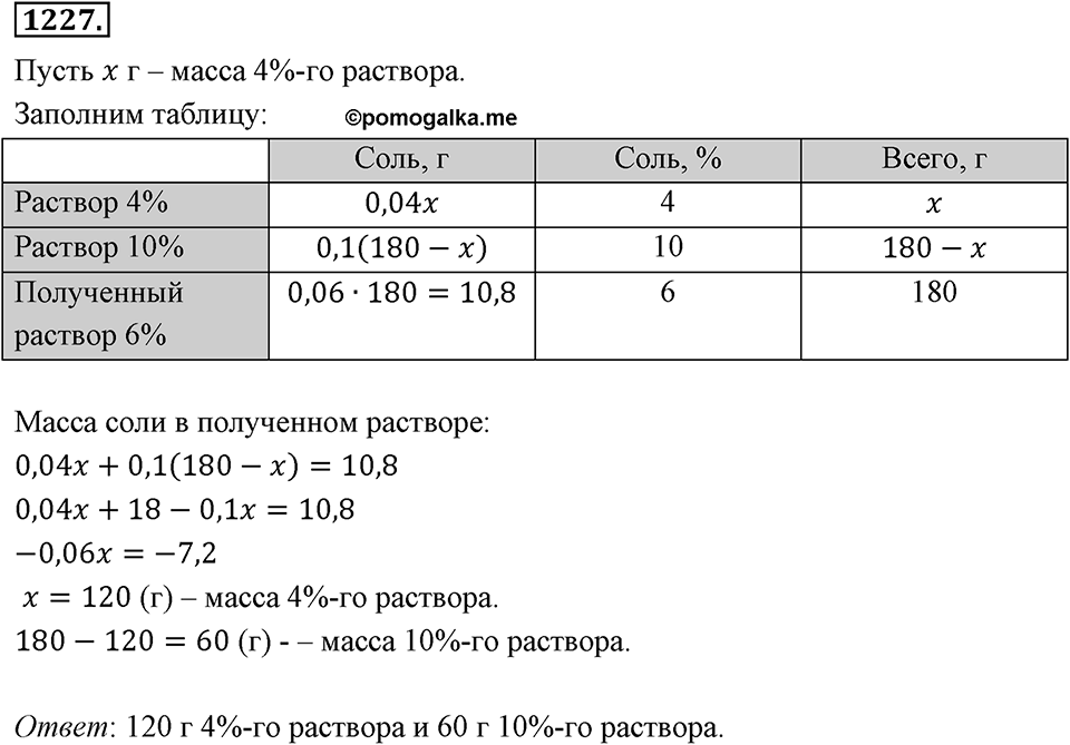 Номер 1227 — решение 2