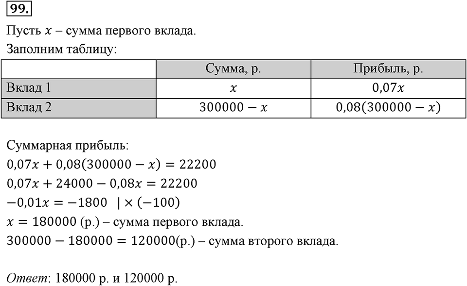 Номер 99 — решение 2