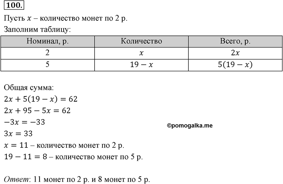 Номер 100 — решение 2