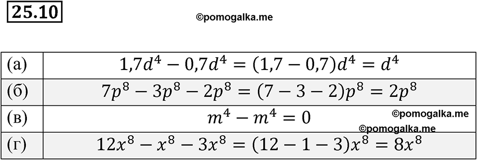 Номер 25.10 — решение 1