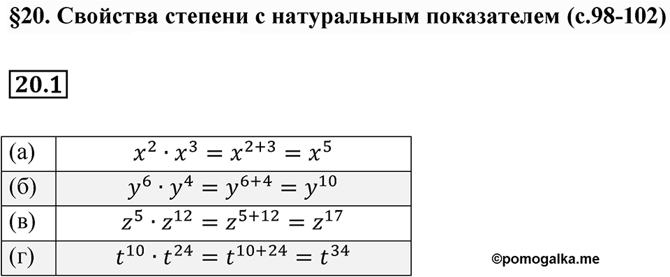 Номер 20.1 — решение 1