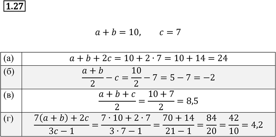 Номер 1.27 — решение 1
