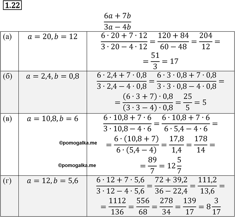 Номер 1.22 — решение 1