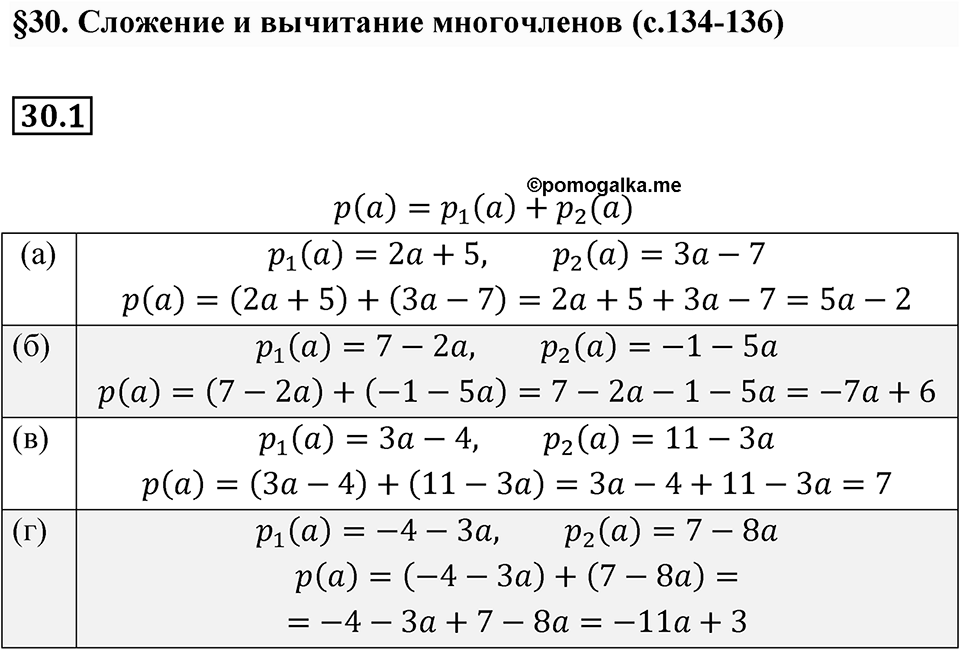 Номер 30.1 — решение 1