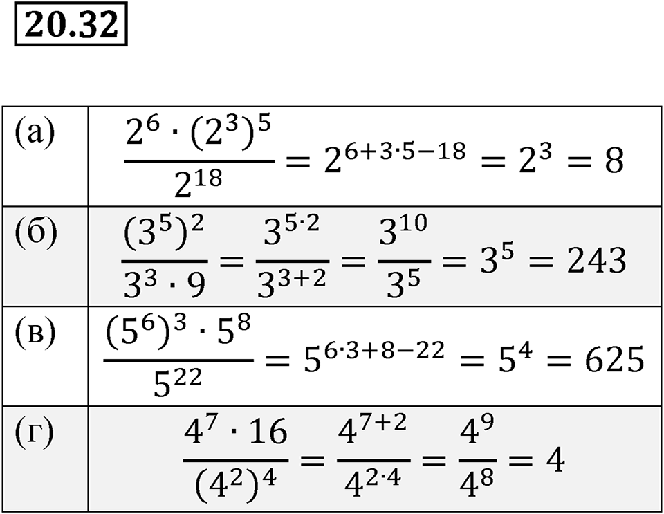Номер 20.32 — решение 1