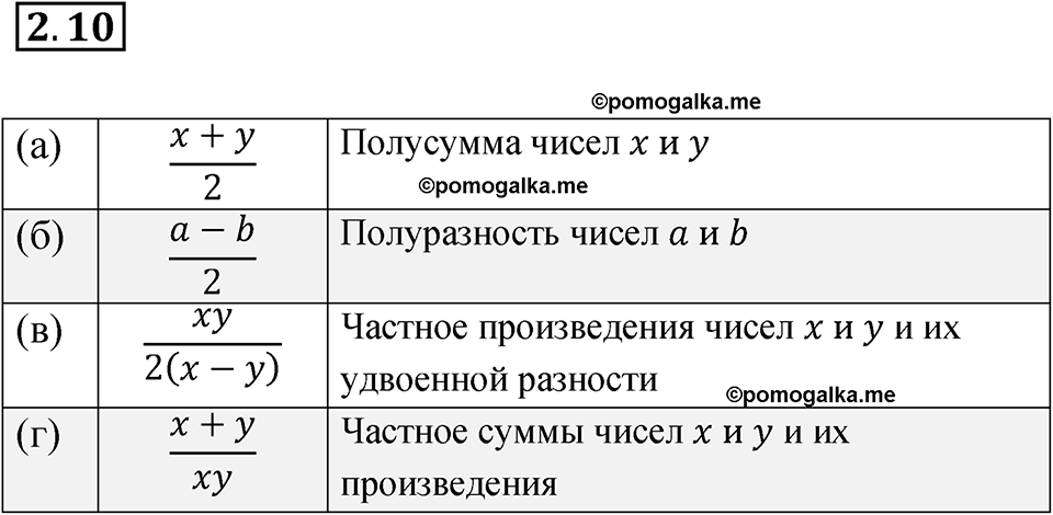 Номер 2.10 — решение 1