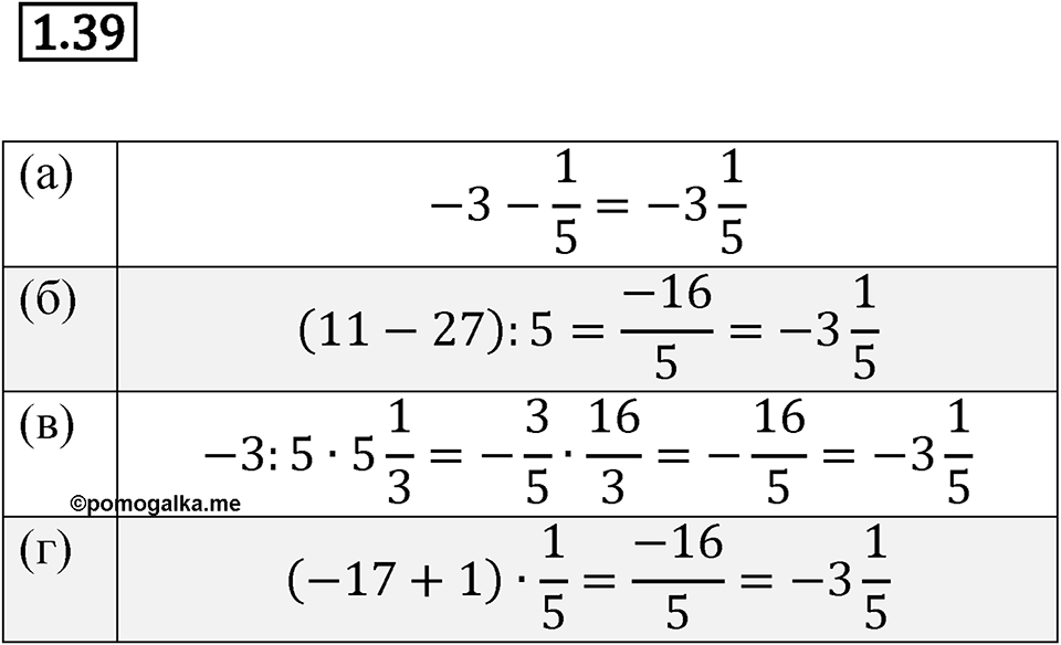 Номер 1.39 — решение 1