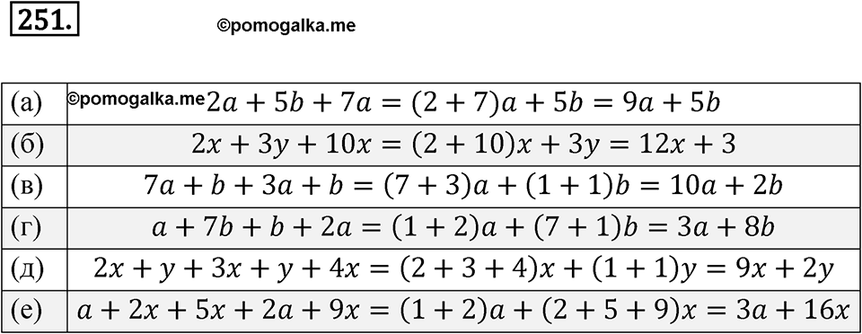 Номер 251 — решение 1