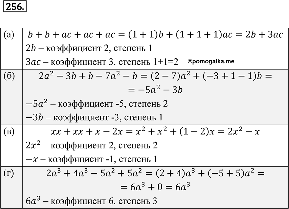 Номер 256 — решение 1