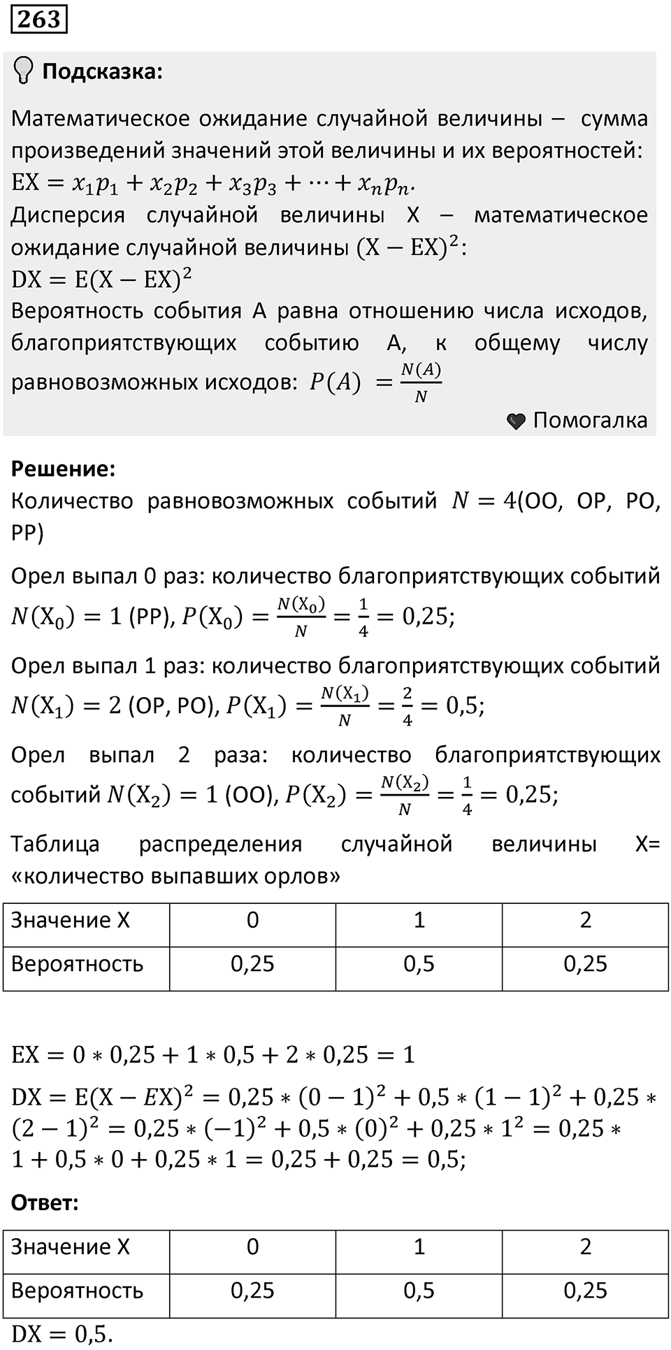 Номер 263 — решение 1